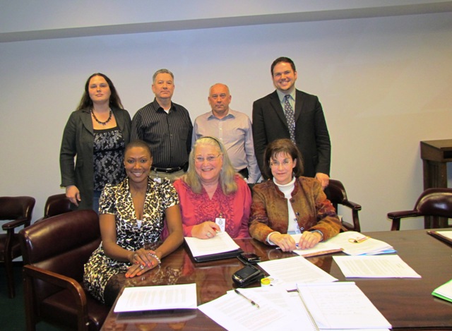 2/1/2011 meeting at City Hall. Top L to R: Me, Chris Kerr, Jack Valinski and Todd Curry. Bottom L to R:  Jolanda Jones, Josephine Tittsworth and Andrea Moore