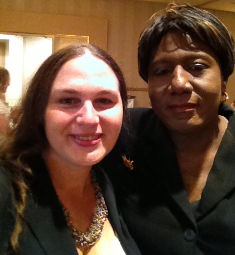 Blogging Activists: Monica Roberts (TransGriot & TransAdvocate) and me (Ehipassiko & TransAdvocate)